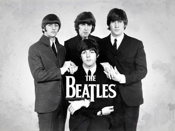 beatles dressed in black The Beatles 1964