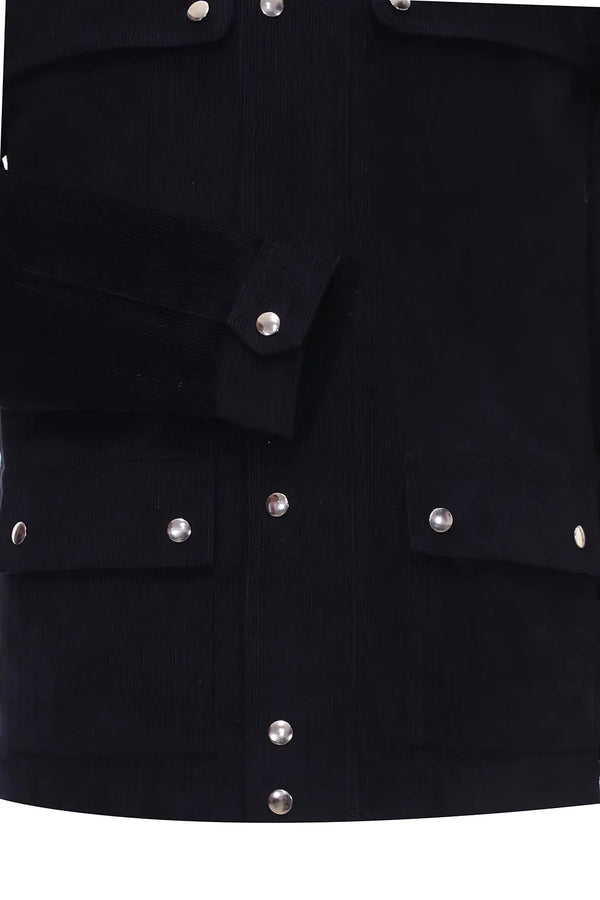 Black Corduroy Scooter Jacket Modshopping Clothing