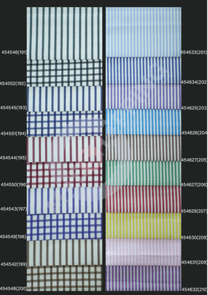 Copy of Bespoke Shirt - Stripe ang Windowpane Shirting Fabric Modshopping Clothing