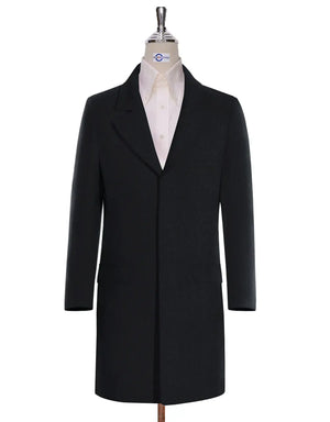 Long Coat | 60s Vintage Style Black Winter Long Coat Modshopping Clothing