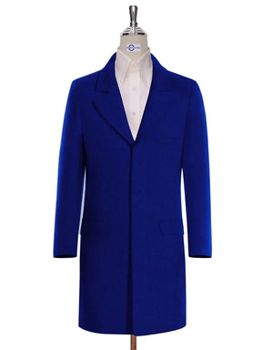 Long Coat | 60s Vintage Style Blue Winter Long Coat Modshopping Clothing