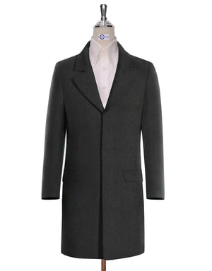 Long Coat | 60s Vintage Style Charcoal Grey Winter Long Coat Modshopping Clothing