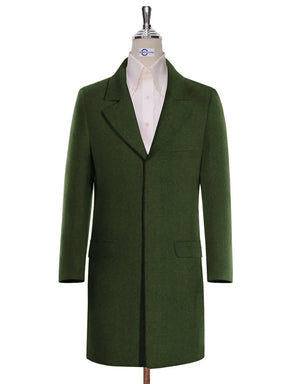 Long Coat | 60s Vintage Style Olive Green Winter Long Coat Modshopping Clothing