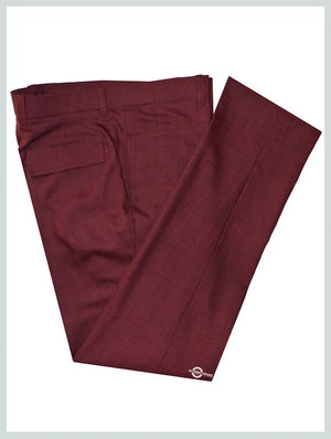Mod Trouser | Burgundy Prince Of Wales Check Trouser Modshopping Clothing