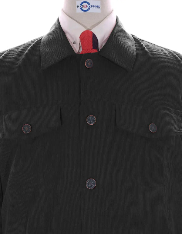 Vintage Black Corduroy Jacket Modshopping Clothing