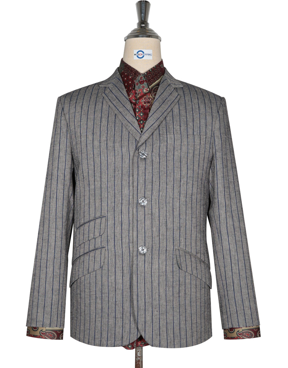 mens striped blazer vintage