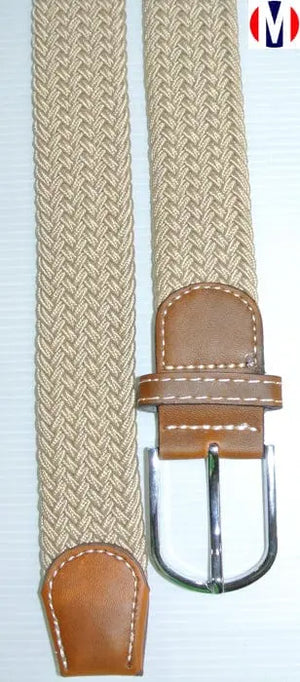 60s mod style beige elasticated woven belt for men, 60s Modshopping Clothing