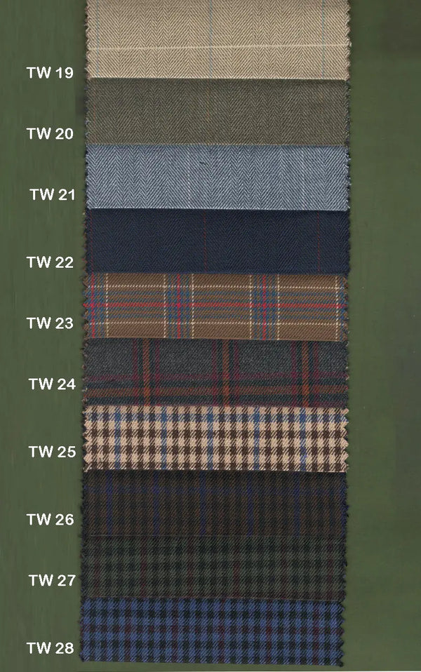 Bespoke Tweed Jacket - Plain and Check Tweed Jacket Modshopping Clothing