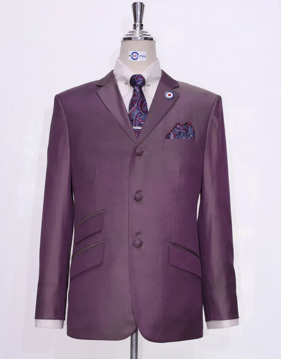 Grape, Single Breasted Suit Jacket
