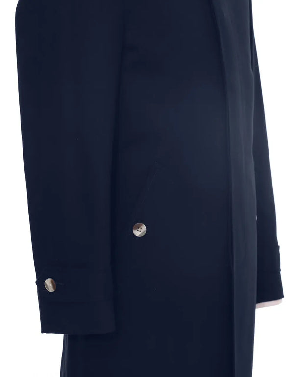 Mac Coat Men's | Tailored 60s Mod Original Navy Blue Mens Mac Coat Modshopping Clothing