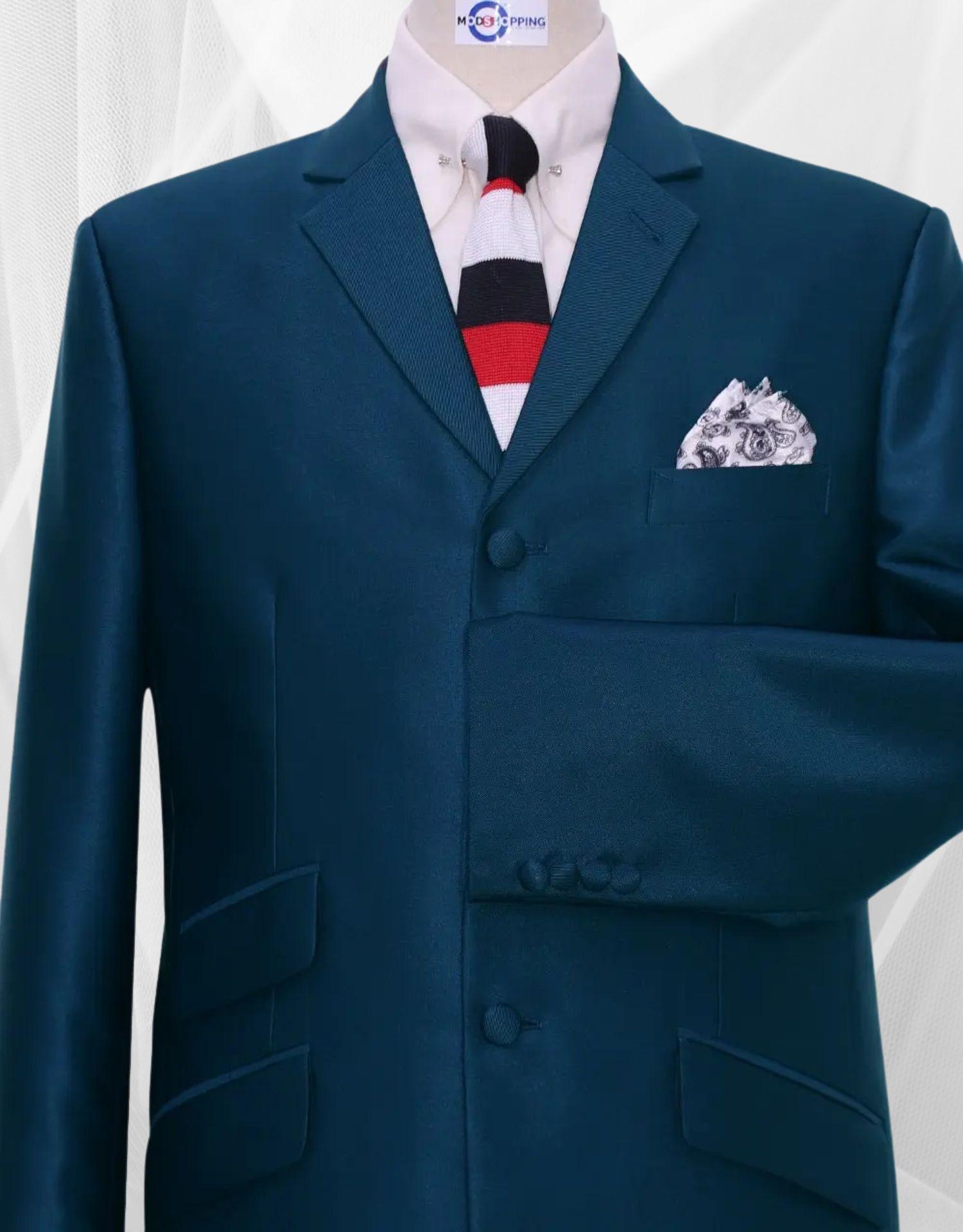 Peacock Blue Tonic Suit