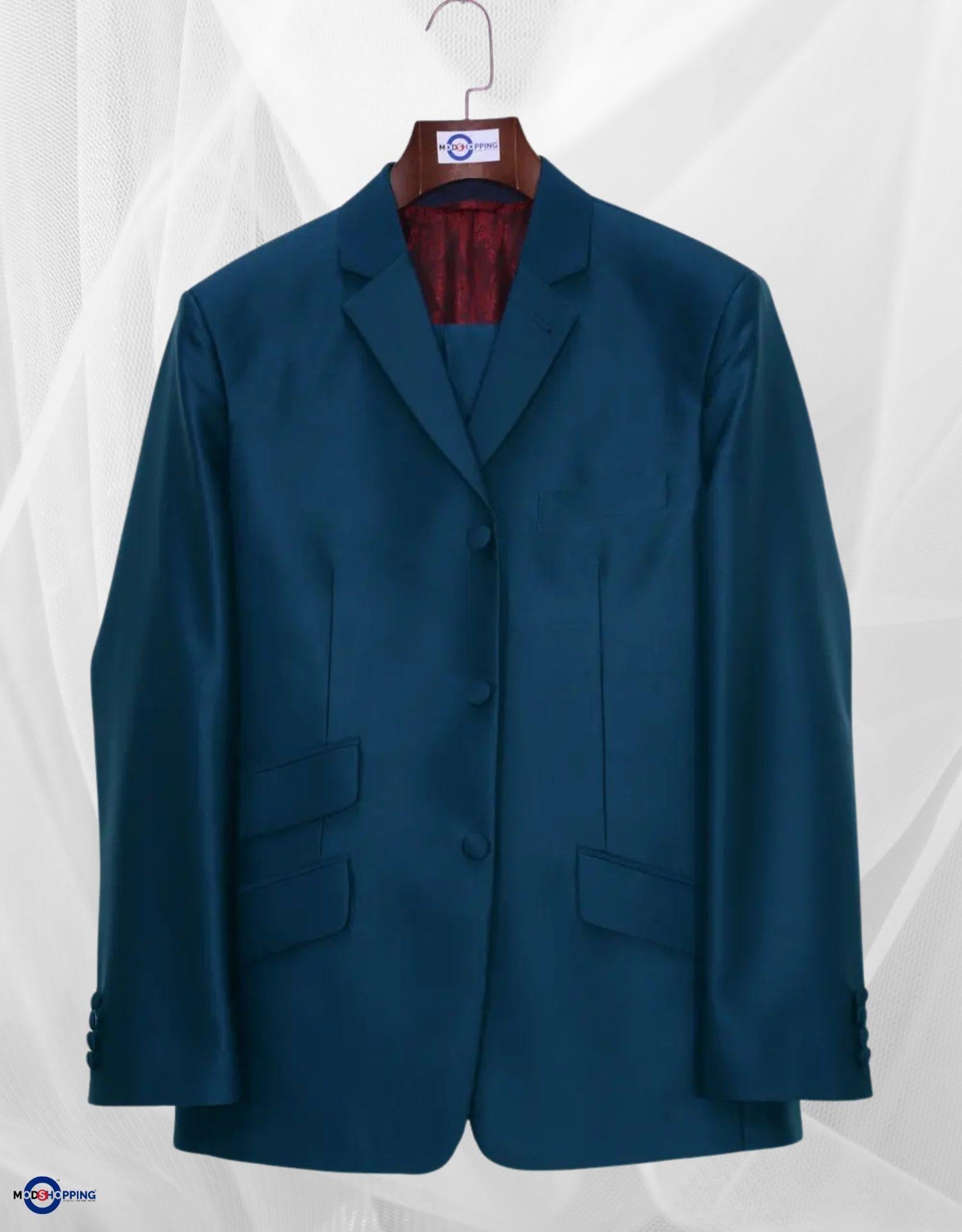 Peacock Blue Tonic Suit