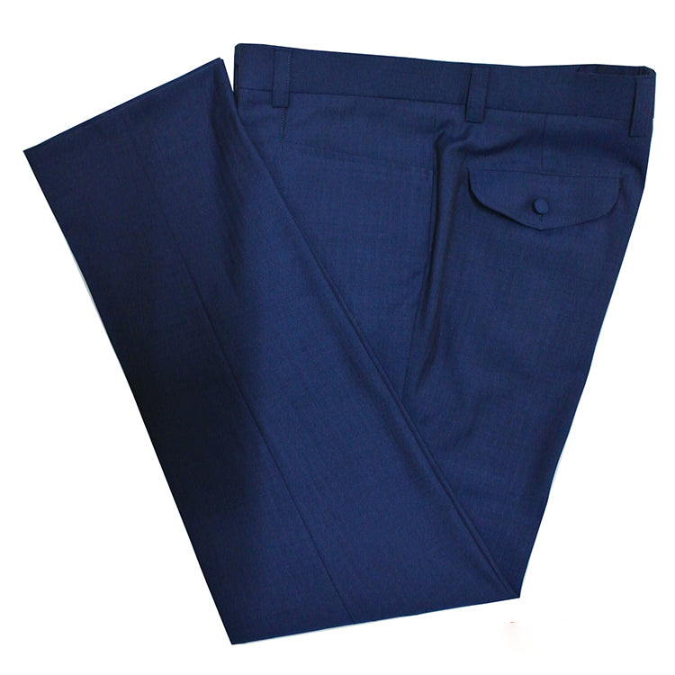 Royal Blue Herringbone 3 Piece Suit – Tailored for Men