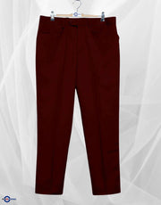 Men's Chino Trousers | 60s Vintage Style Burgundy Chino Trouser