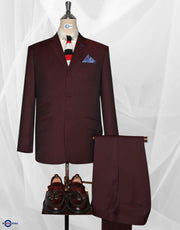 Wine and Black Two Tone Suit