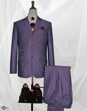 Violet and Black Two Tone Suit
