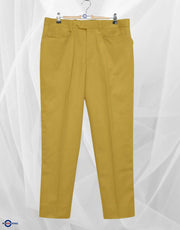 Men's Chino Trousers | Vintage Style Mustard Yellow Chino Trouser