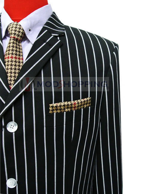 Boating Jacket | Mod Striped Black Boating Blazer