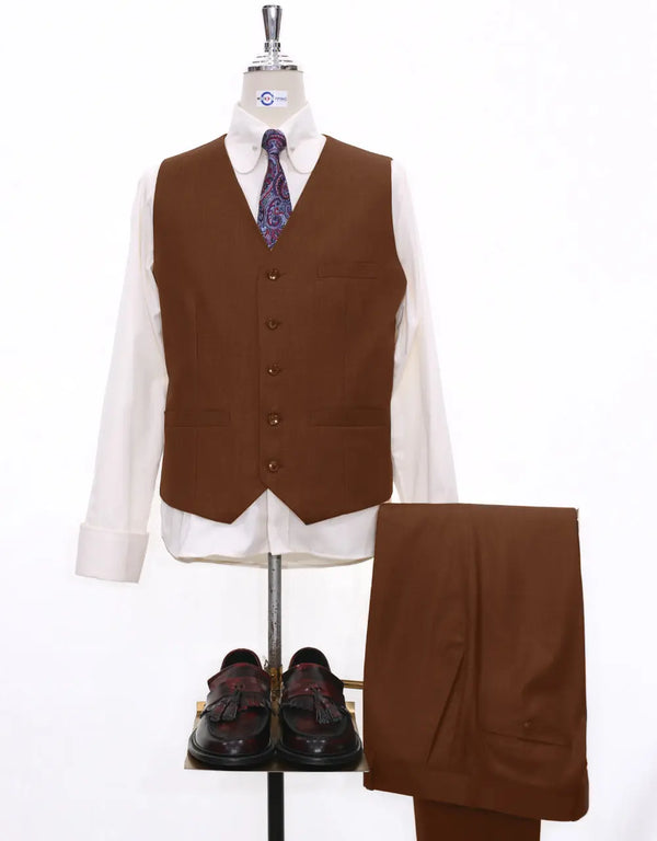 Copy of 3 Piece Suit | Essential Brown Suit Modshopping Clothing