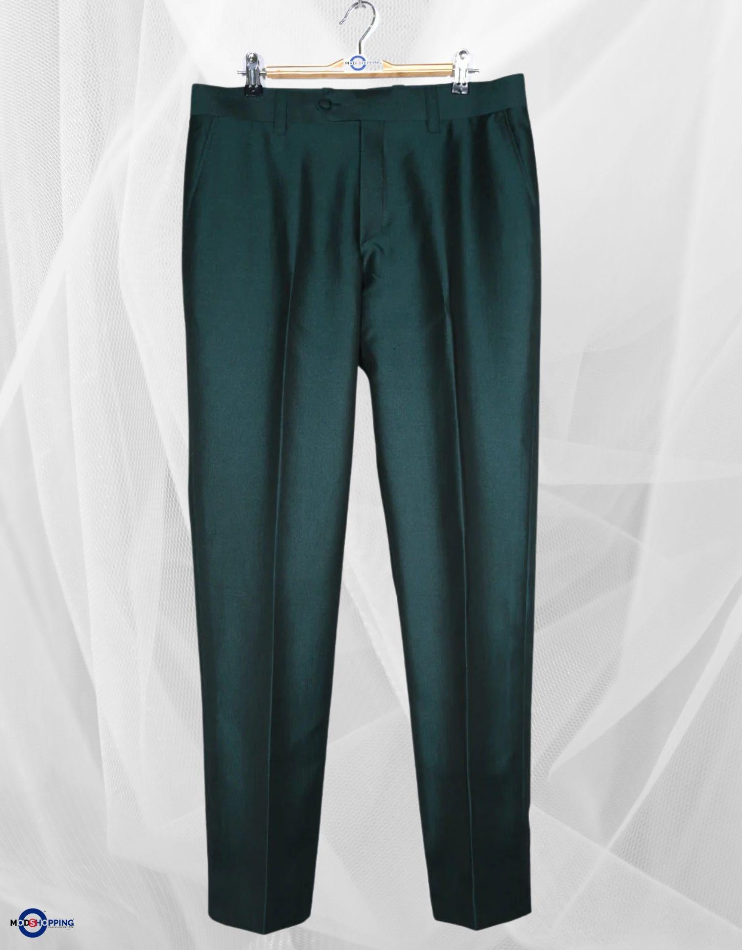 Green and Black Two Tone Suit