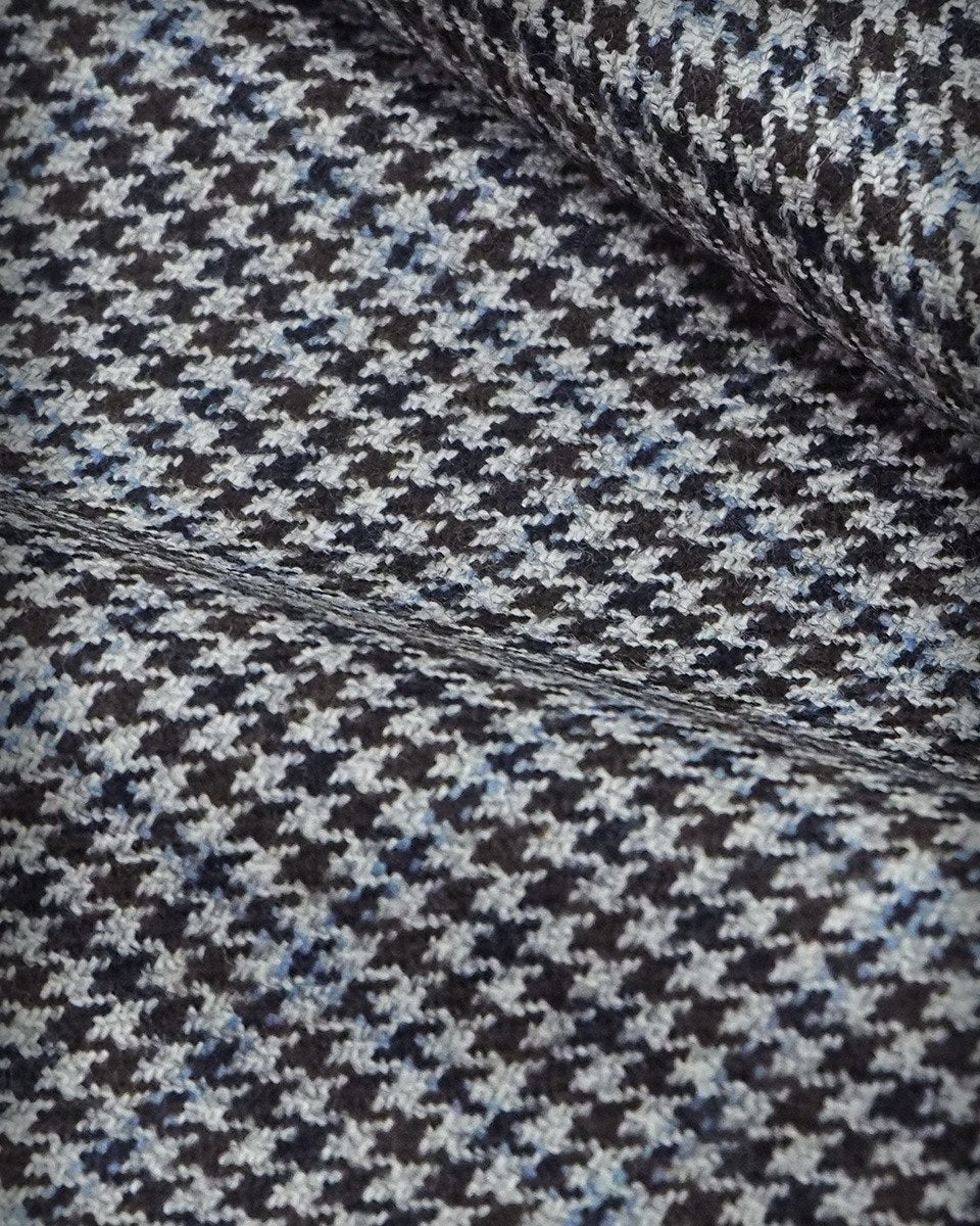 Mod Blazer - Grey and Brown Houndstooth Blazer