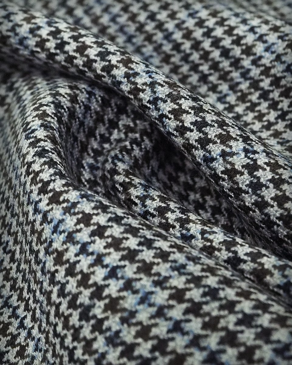 Mod Blazer - Grey and Brown Houndstooth Blazer