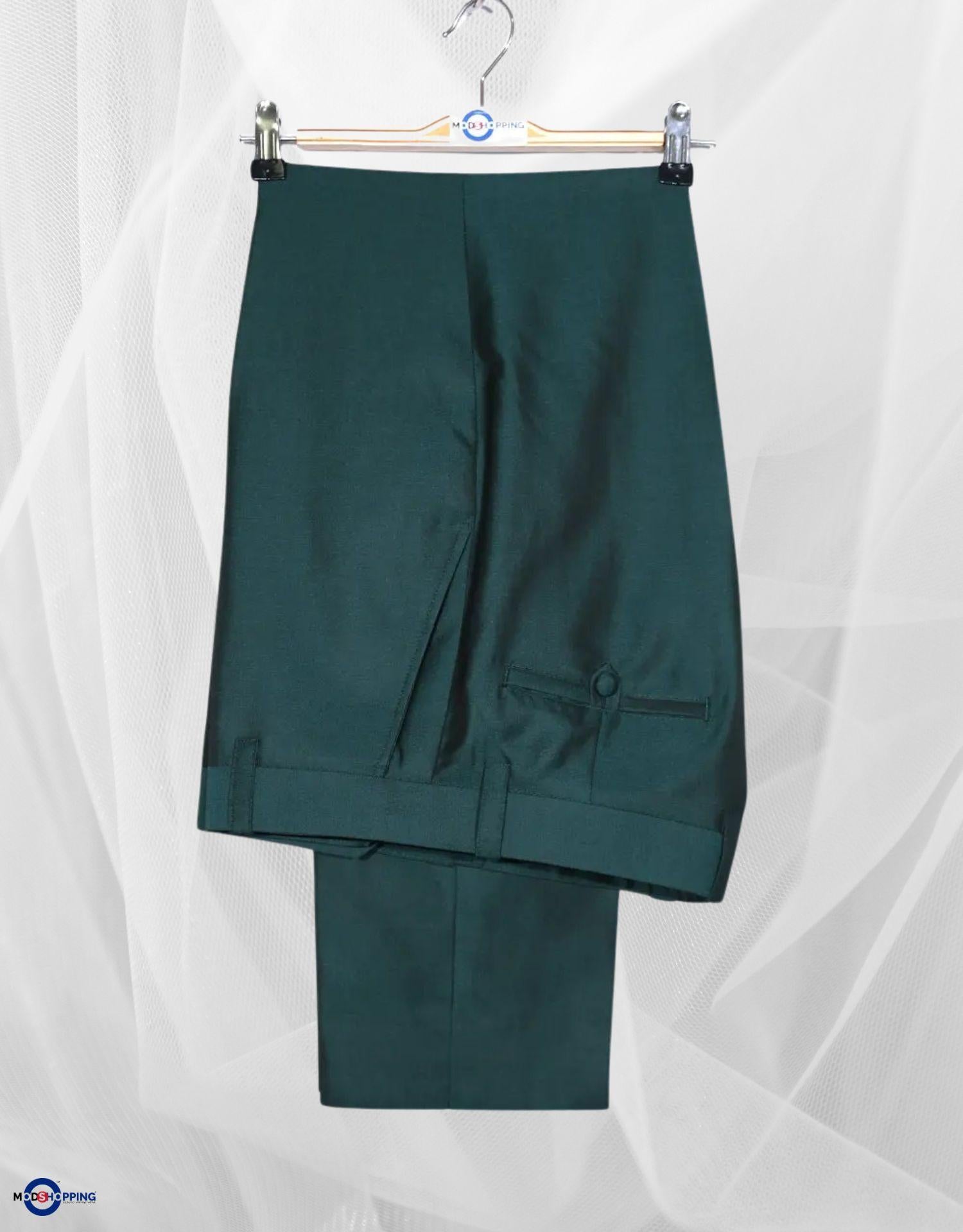 Green and Black Two Tone Suit