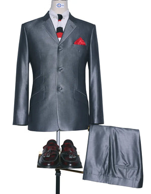 60s Vintage Style Silver Tonic Suit Modshopping Clothing