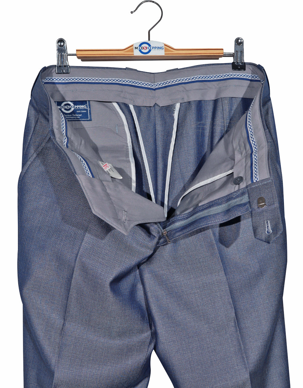 60s Mod Style Blue Tonic Suit