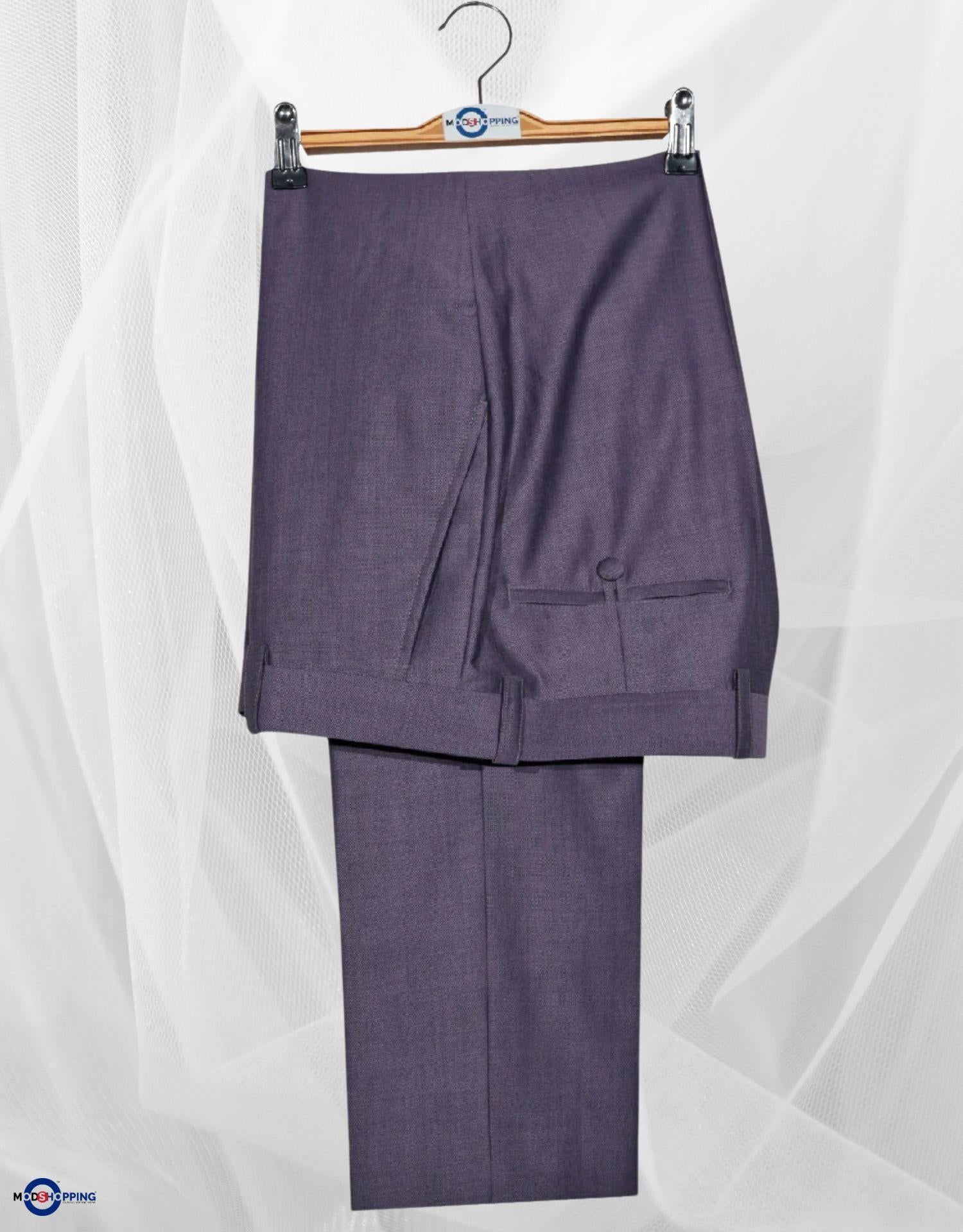 Violet and Black Two Tone Suit