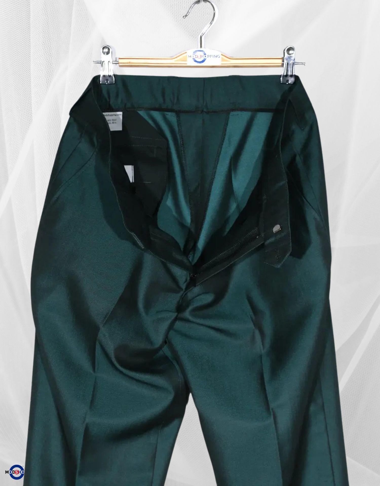 Green and Black Two Tone Suit