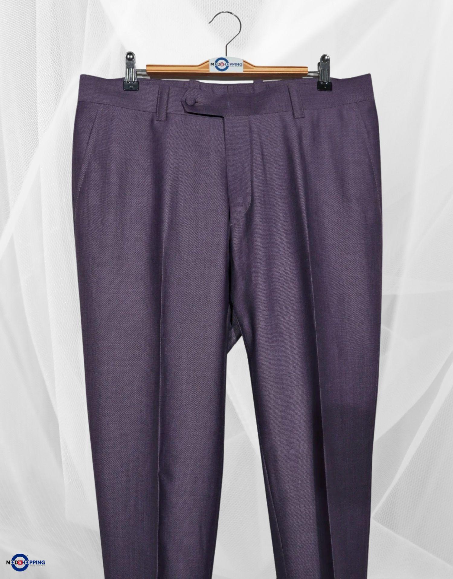 Violet and Black Two Tone Suit