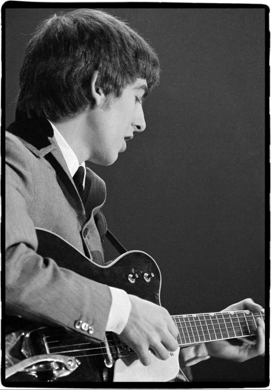 The Beatles’ “A Hard Day’s Night”Light silver-grey suits|George Harrison