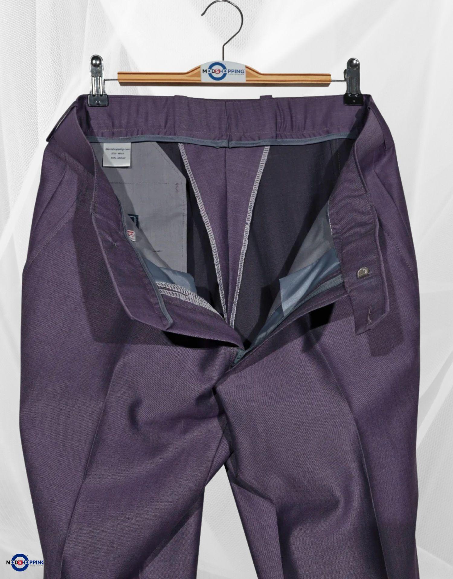 Violet and Black Two Tone Suit