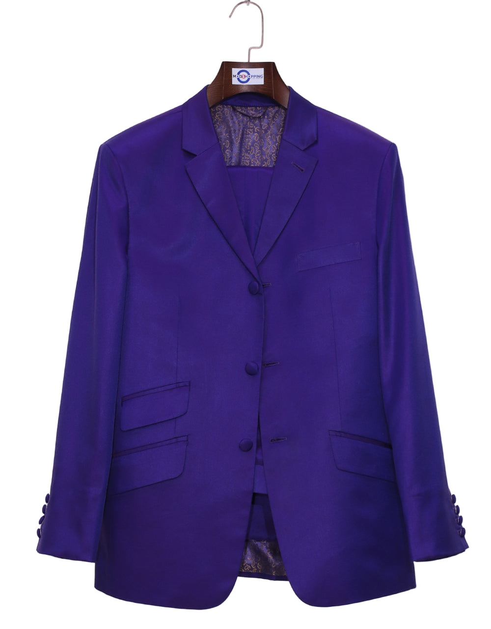 60s Style Purple Tonic Suit – Sharp Tailored Fit