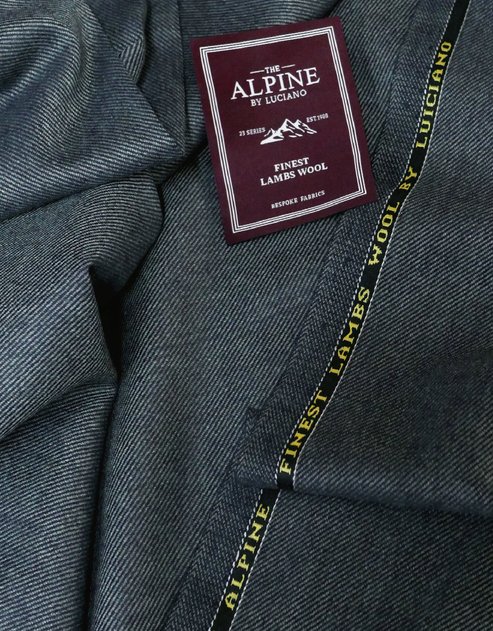 Grey Tweed Fabric Label