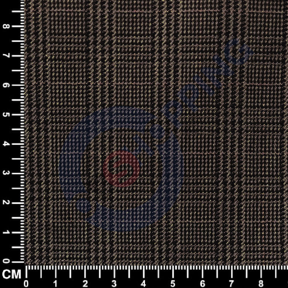 Bespoke Brown Small Glen Plaid Check Trousers3