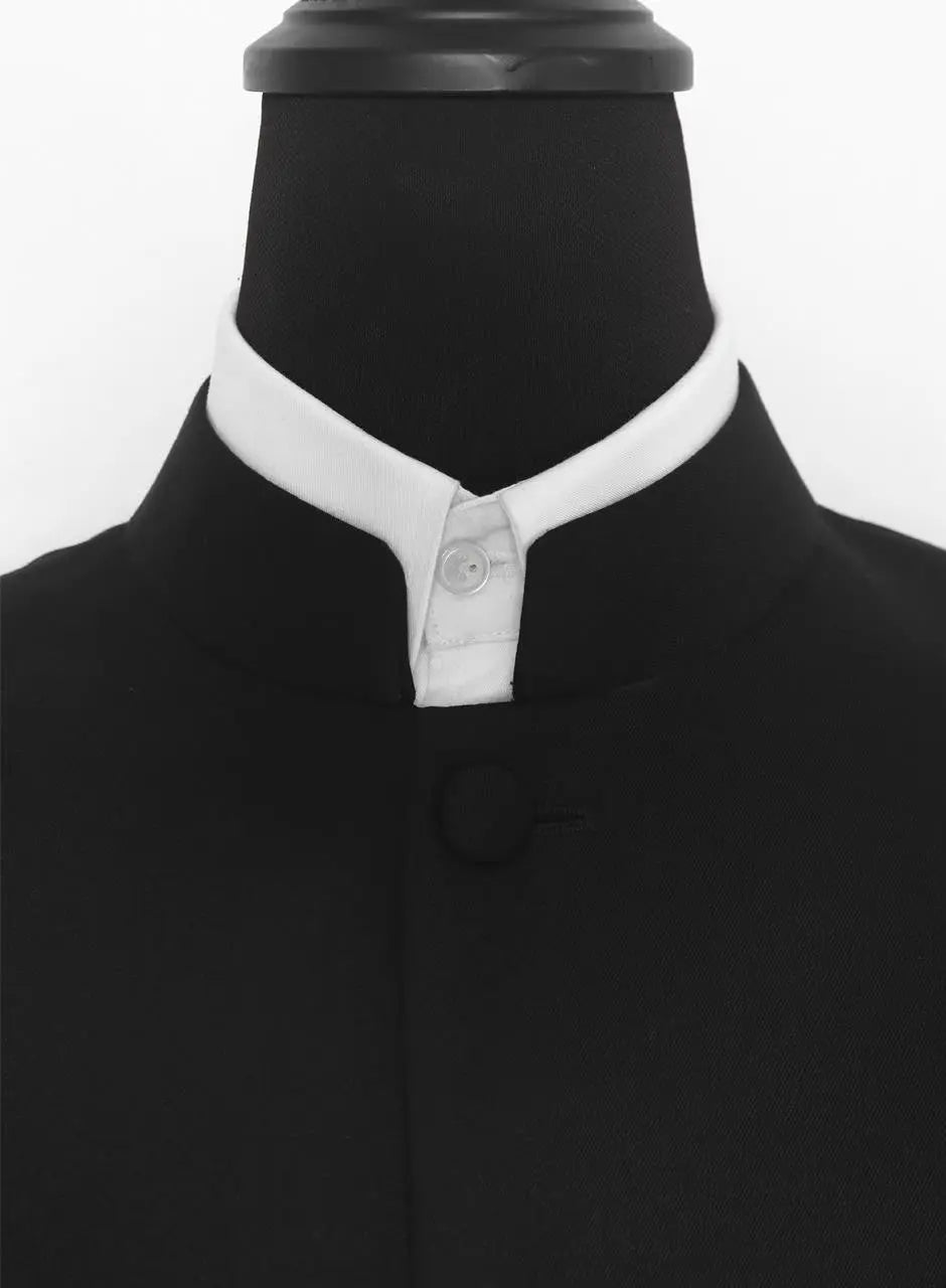 Black Nehru Collar Jacket For Men's Modshopping Clothing