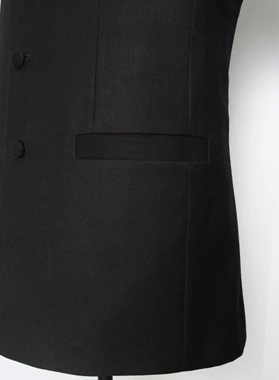 Black Nehru Collar Jacket For Men's Modshopping Clothing