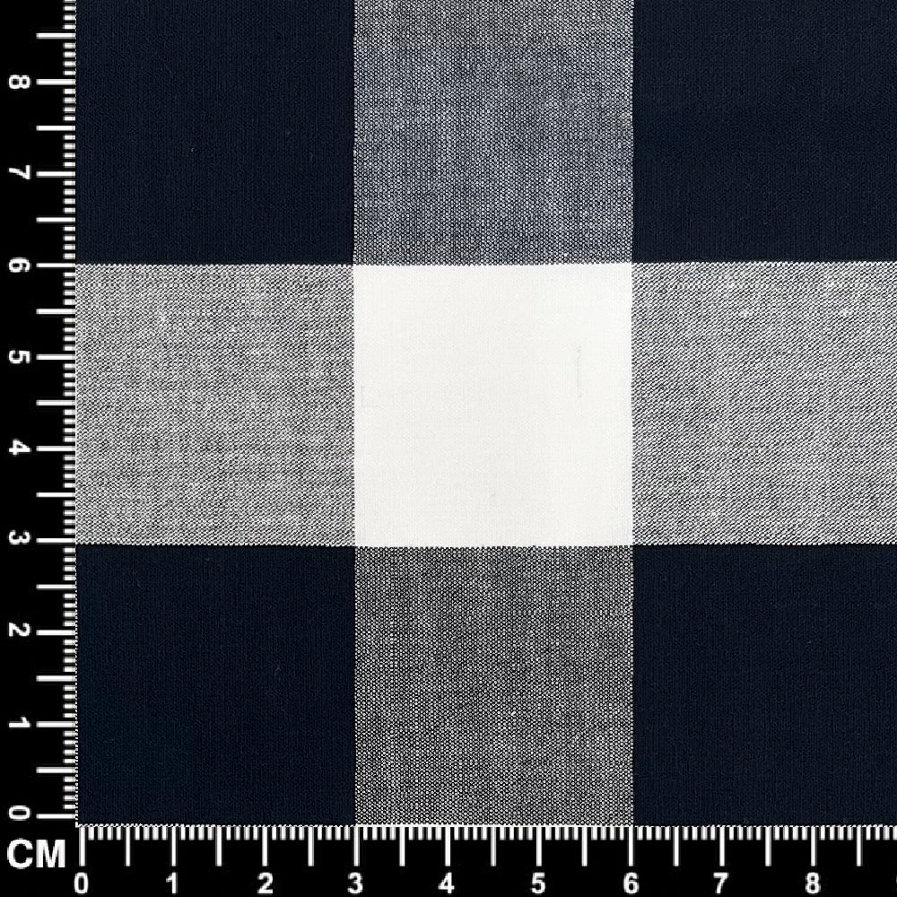 Black Gingham Check Fabric