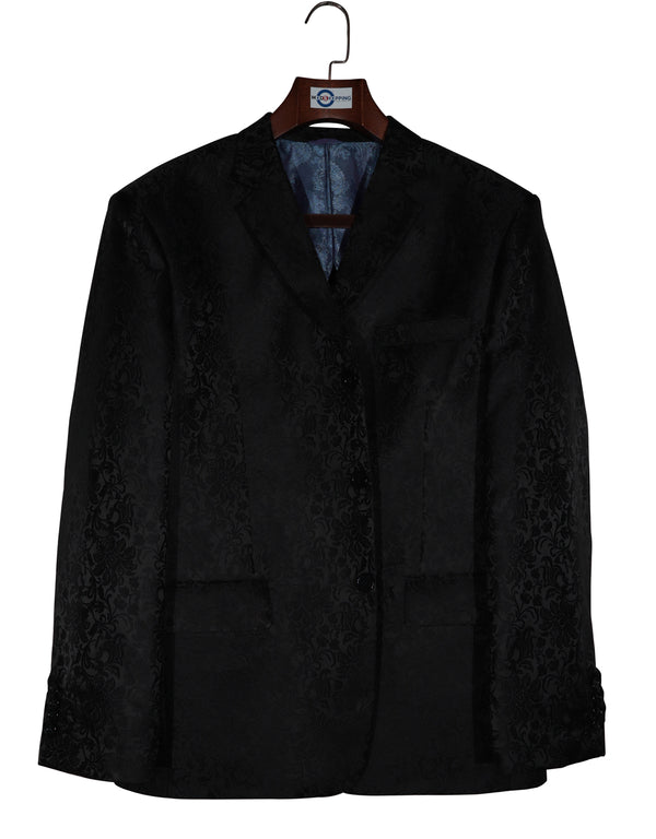 Mod Blazer - Black Paisley Blazer