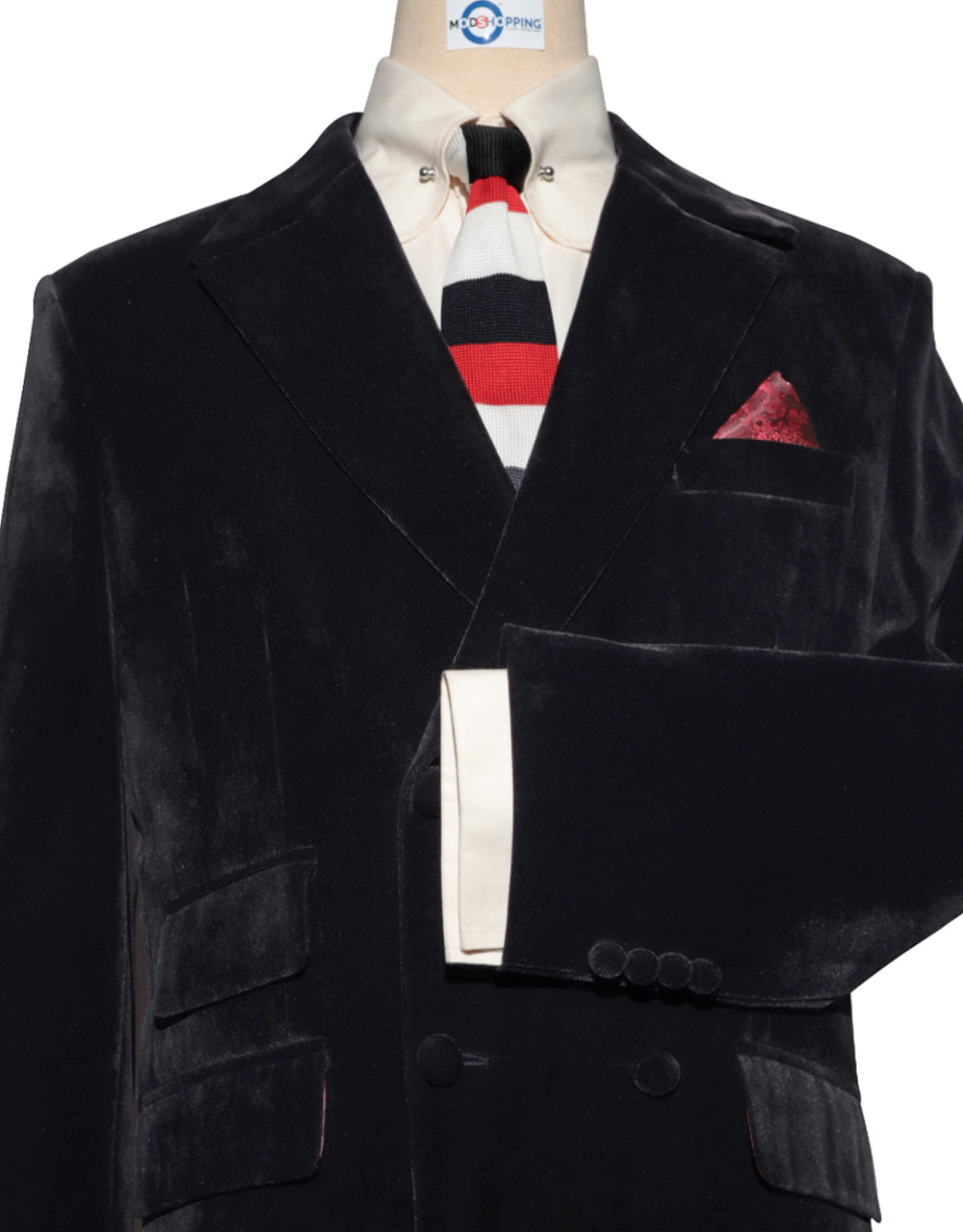 Black Velvet Double Breasted Suit