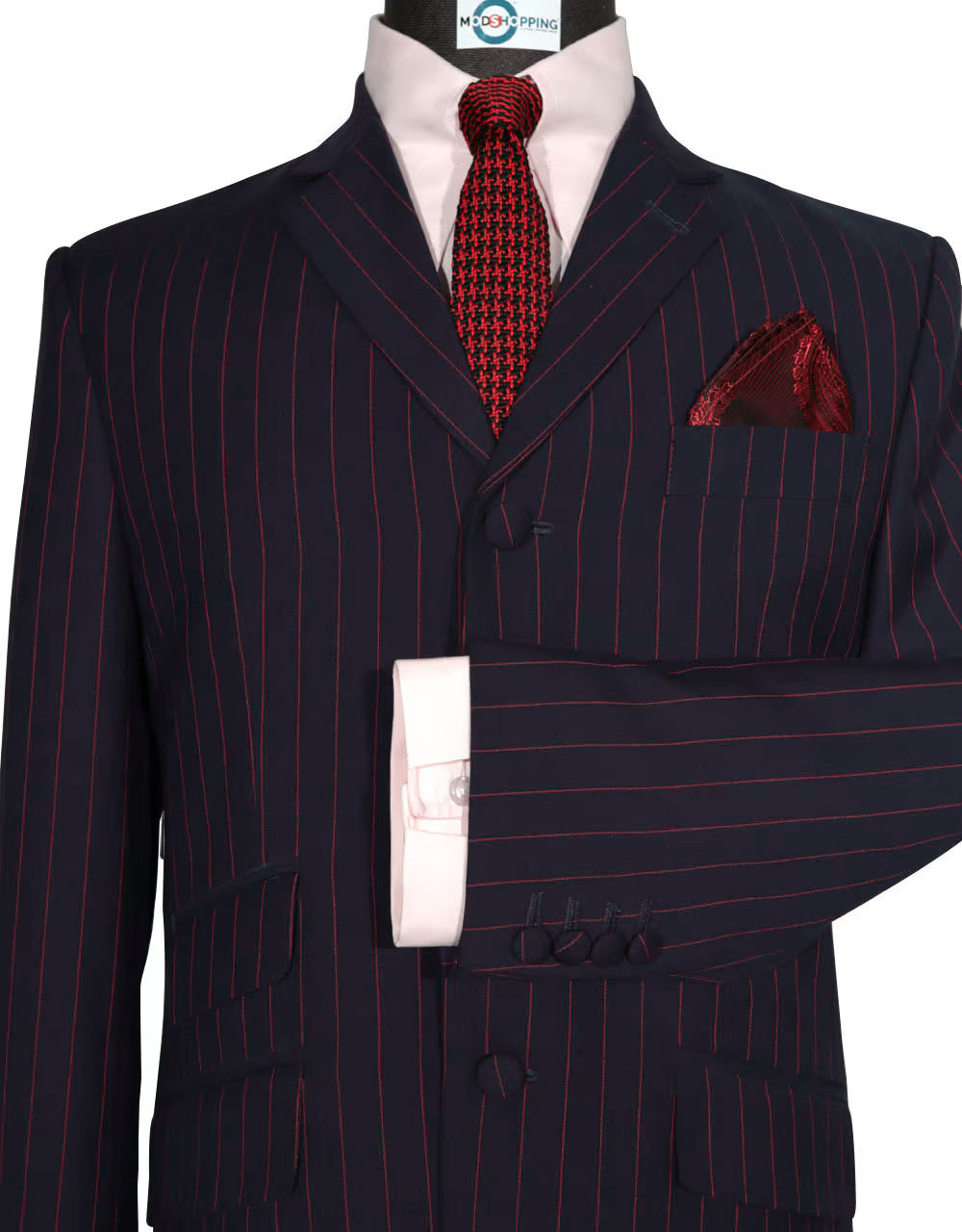 Men’s Multi Color Stripe Suit