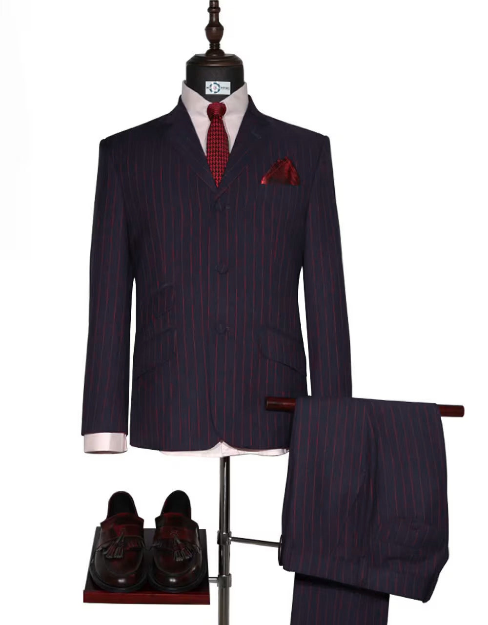 Men’s Multi Color Stripe Suit