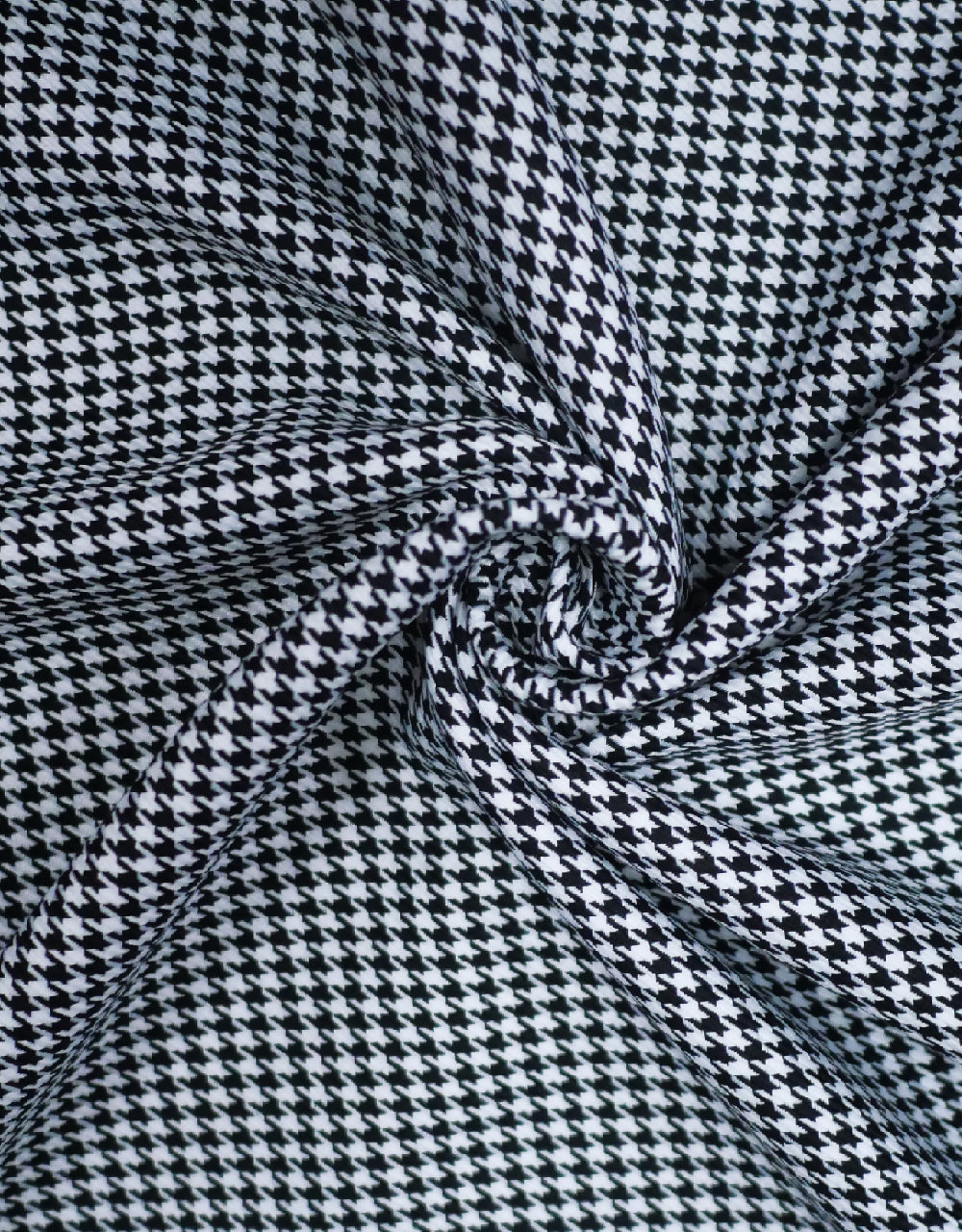 Black and White Houndstooth Fabric