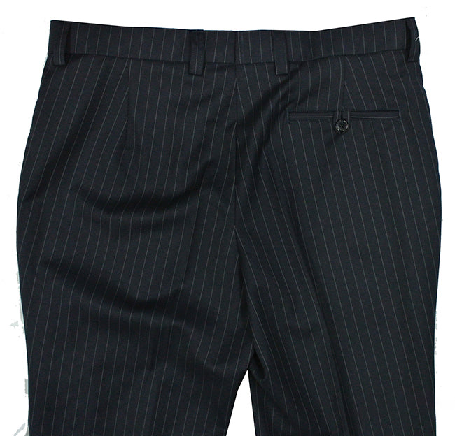 Black and White Pinstripe Suit