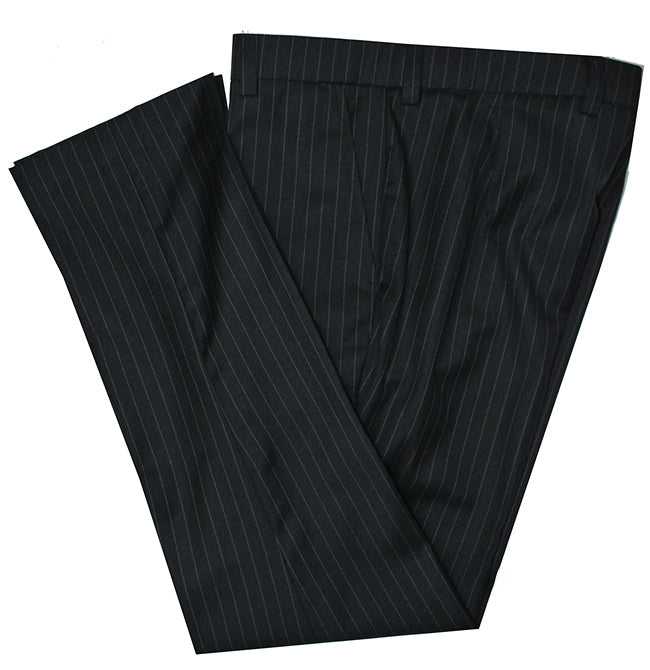 Black and White Pinstripe Suit
