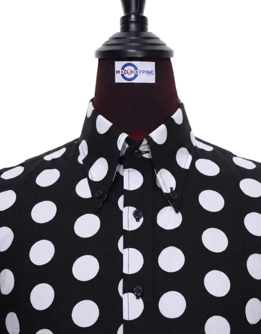 Black & White Large Polka Dot Shirt