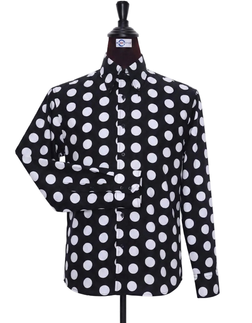 Black & White Large Polka Dot Shirt