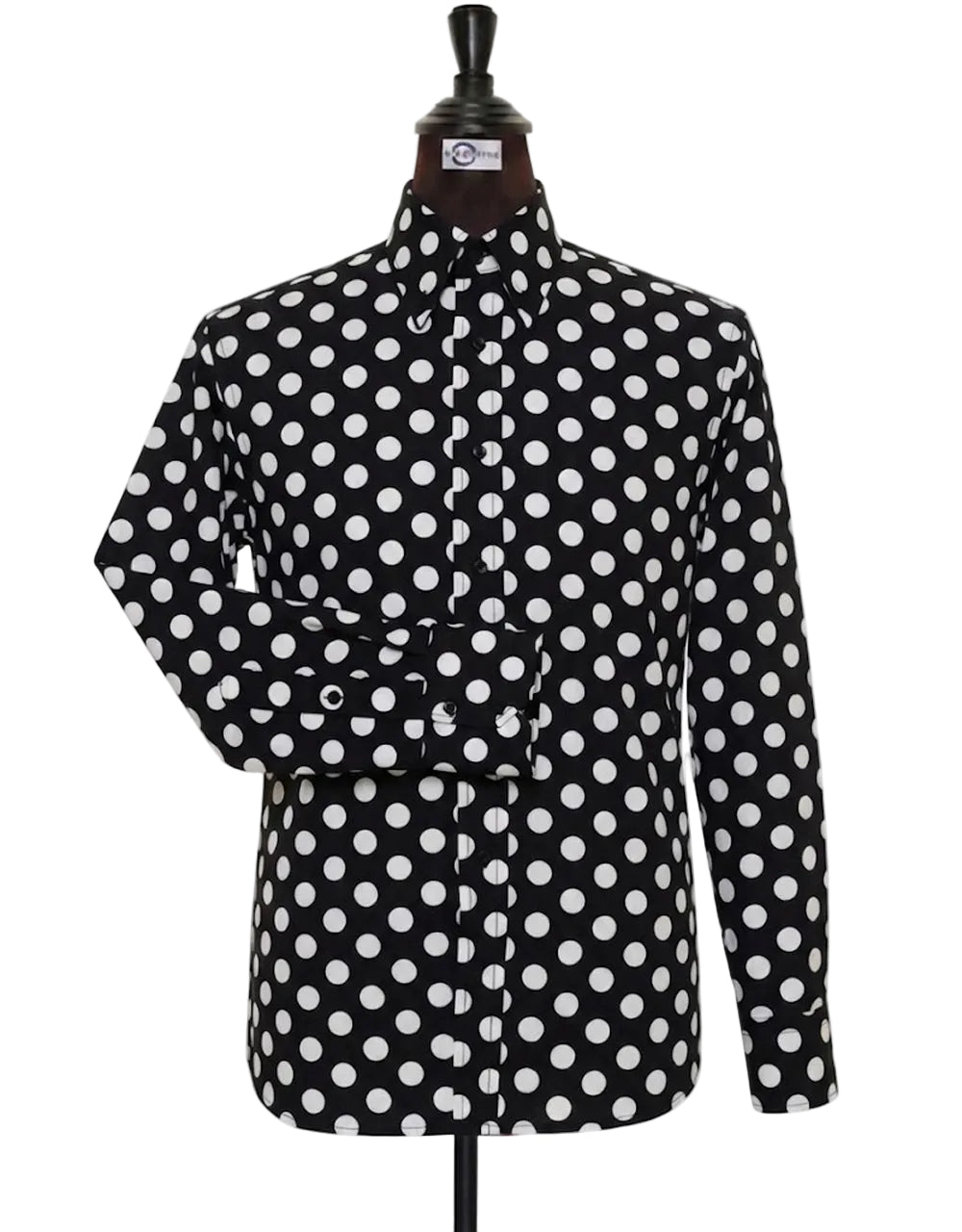 Black and White Medium Polka Dot Shirt